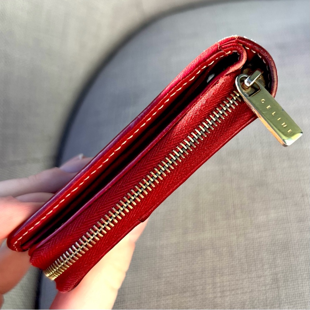 Celine Compact Wallet Red - Picture 3 of 9
